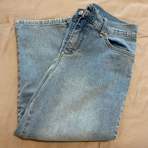 Capri length jeans
